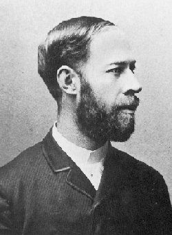 Profilzeichnung Heinrich Hertz 